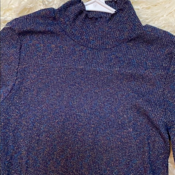 Anthropologie nümph Mock Neck Sparkled Top - Picture 3 of 7